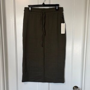 Treasure & Bond Olive Pencil Skirt